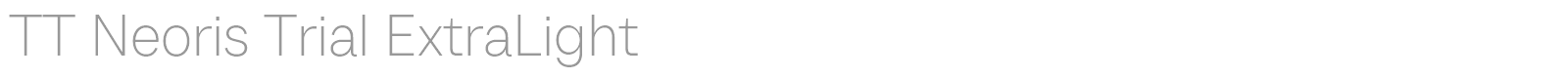 TT Neoris font preview